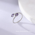 High quality moissanite rhinestone jewelry rings